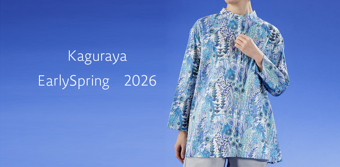 前開きスタンドカラーブラウス 624-01 Series