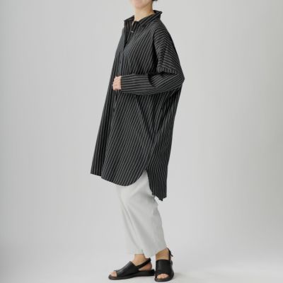 美品　かぐらや 綿麻ストライプチュニック 美品 かぐらや 綿麻ストライプチュニック