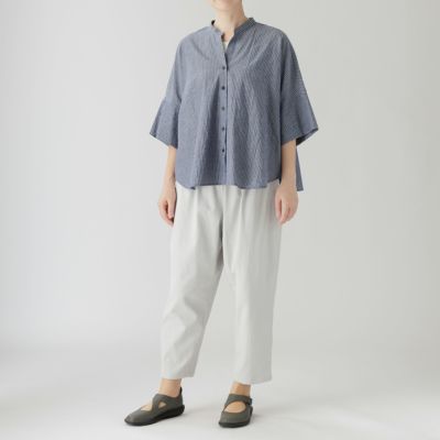 綿麻ストライプブラウス 474-01 Series | かぐらやONLINE SHOP